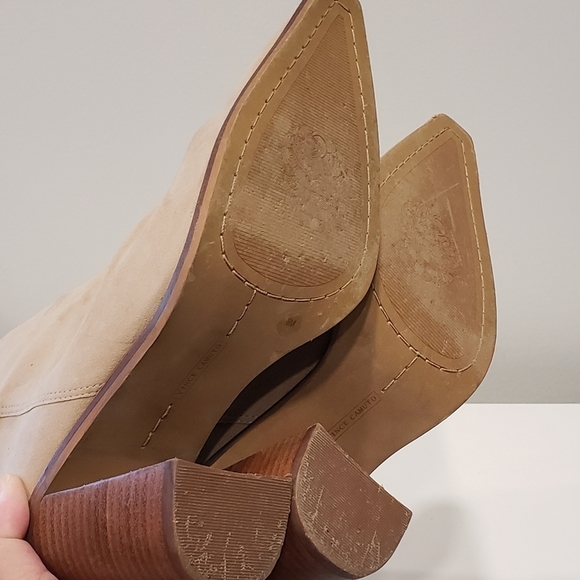 Vince Camuto Wenmina Slouchy Vamp Camel Booties - Sz 8M US - Picture 8 of 9
